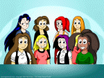 All Female Group Photo - Copyright 2005 Dan Shive EGS Background #0029